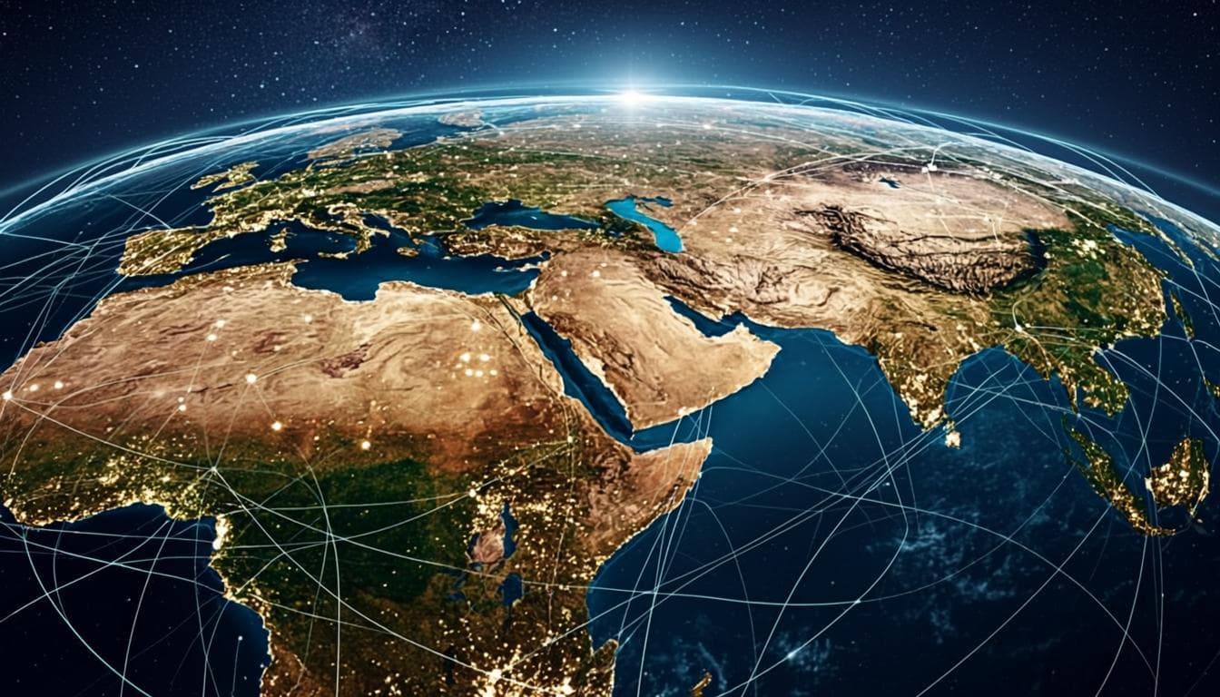 Carte de l'Afrique avec zones d'expertise